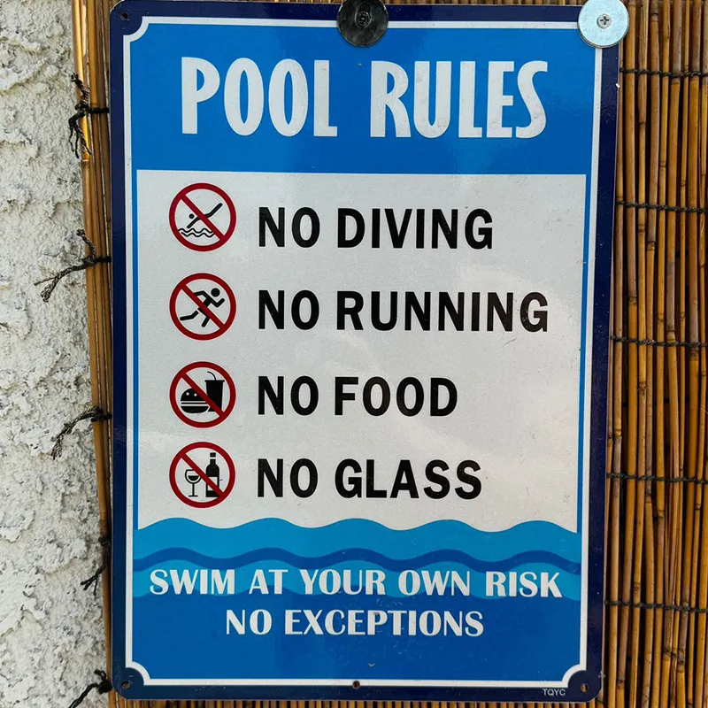 Pool Rules original reference image